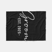 新婦2025年予定 お揃いで準備 新婦 新郎 フリースブランケット (正面(横))