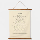 「新婦」の家またはギフトデコールと題したウォールアート 吊り下げ型タペストリー (正面)