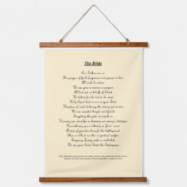 「新婦」の家またはギフトデコールと題したウォールアート 吊り下げ型タペストリー