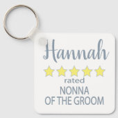新婦＆ウェディングパーティー ５つ星 新郎の祖母 キーホルダー (正面)
