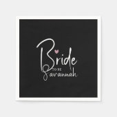 新婦 |名パーソナライズされた前 スタンダードカクテルナプキン (正面)