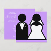 新婦 & 新郎 案内状 (正面/裏面)