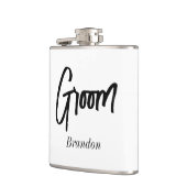 新婦 黒 白 ウェディング フラスク (左)