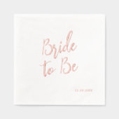 新婦toビーブライダルシャワーバチェロレッテ 箔ナプキン (正面)