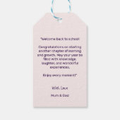 新学年、新しい冒険 ギフトタグ (裏面)