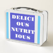 新学期おいしい栄養価 メタルランチボックス (裏面)