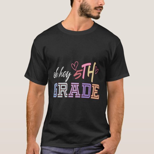 新学期おお5年生先生生 Tシャツ (正面)
