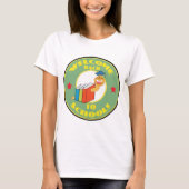 新学期おめでとうブックワーム Tシャツ (正面)