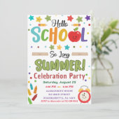 新学期おめでとう！学校へようこそ 夏の別れパーティー 招待状 (スタンド正面)