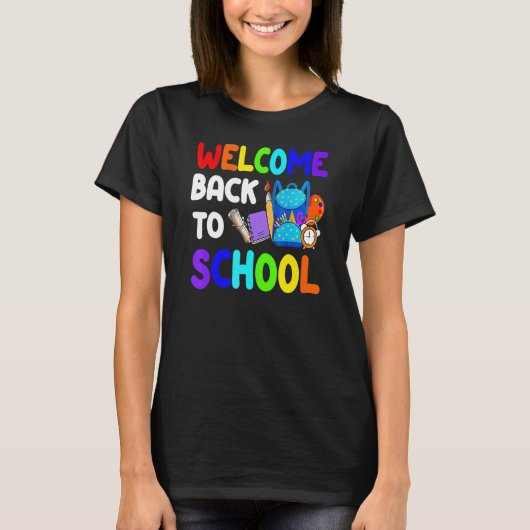 新学期おめでとう 学生の皆さん Tシャツ (正面)
