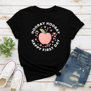 新学期おめでとう!Hooray Hooray Happy First Day Back to Sch Tシャツ
