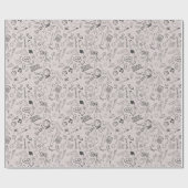 新学期おもしろいとエレガントほこりっぽいピンク ラッピングペーパー (フラット)