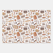 新学期おもしろいカラフルアイコン3 ラッピングペーパーシート (正面)