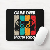 新学期おもしろいゲームオーバー先生学生ビデオ マウスパッド (マウス)