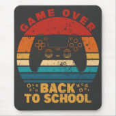 新学期おもしろいコントローラ上のゲームゲーム マウスパッド (正面)