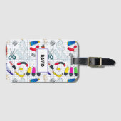 新学期おもしろいパーティー ラゲッジタグ (正面横)