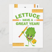 新学期おもしろいフードパンが年を素晴らし持つ ポストカード (正面/裏面)