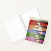 新学期おもしろいブライトとカラフルあなたの名前 ノートブック (内部)
