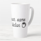 新学期おもしろい先生コーヒーマグ – 新年 カフェラテマグ (右アングル)