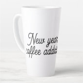 新学期おもしろい先生コーヒーマグ – 新年 カフェラテマグ (左アングル)