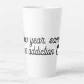 新学期おもしろい先生コーヒーマグ – 新年 カフェラテマグ (正面)