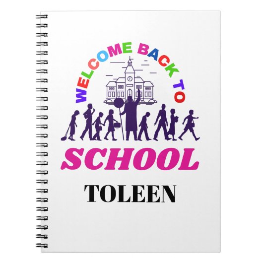 新学期おもしろい先生パーソナライズされた ノートブック (正面)