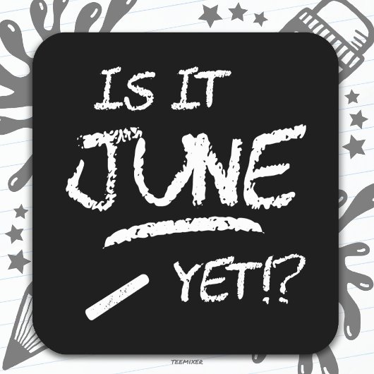 新学期おもしろい卒業6月だ スクエアシール