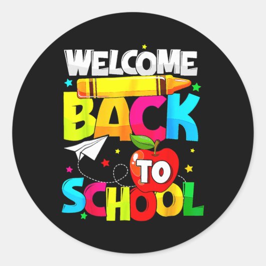 新学期おもしろい学生先生ラブキッド ラウンドシール (正面)