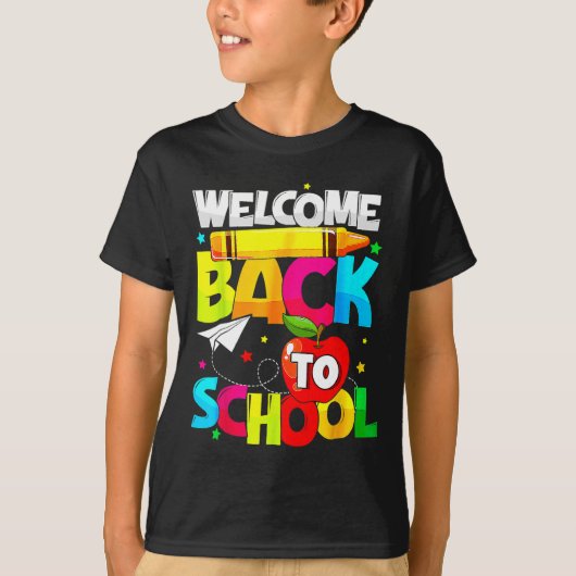 新学期おもしろい学生先生ラブキッド Tシャツ (正面)