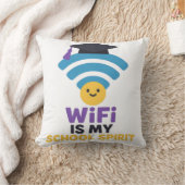 新学期おもしろい学生生活WiFiユーモア クッション (ブランケット)