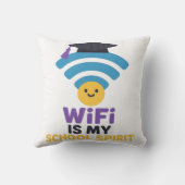 新学期おもしろい学生生活WiFiユーモア クッション (裏面)