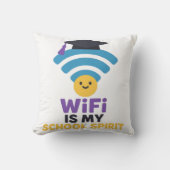 新学期おもしろい学生生活WiFiユーモア クッション (正面)