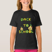新学期おもしろい梨 Tシャツ (正面)