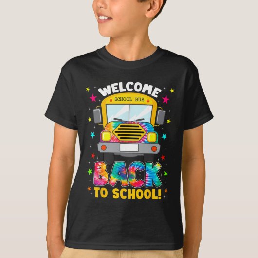 新学期おもしろい装備学校バスドライバー Tシャツ (正面)