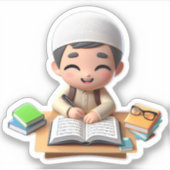新学期かわいいイスラームやる気を起こさせる子供へ シール (正面)