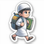 新学期かわいいイスラームやる気を起こさせる子供へ シール (正面)