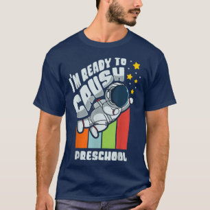 新学期かわいい幼稚園アストローナの初日 Tシャツ