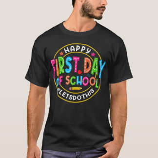 新学期が始まるよ!学校が大好き Tシャツ