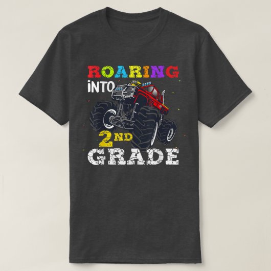 新学期が第2級怪獣トラックに轟音 Tシャツ (デザイン正面)