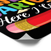 新学期ここで幼稚園を見て来 ポスター (角)