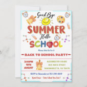 新学期さようならサマーハロースクール 招待状 (正面)
