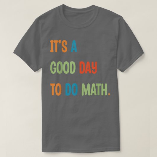 新学期その良い日に数学先生M Tシャツ (デザイン正面)