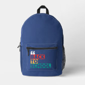 新学期とクラシックエレガントtouch プリントバックパック (正面)