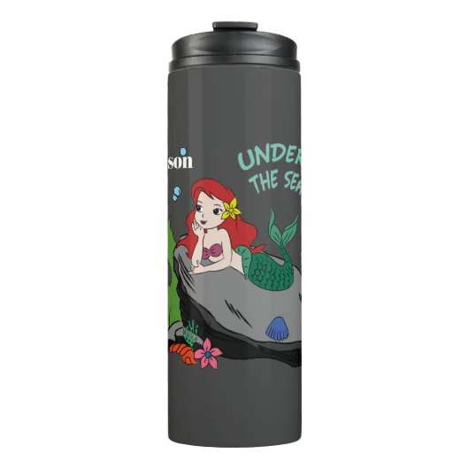 新学期とマーメイドのステンレス鋼 タンブラー (正面)