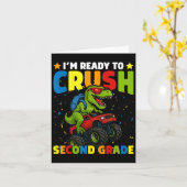 新学期に備える少年恐竜、2年生を攻略する準備完了！ カード (黄色い花)