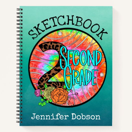 新学期に最適な2年生向けノート ノートブック (正面)