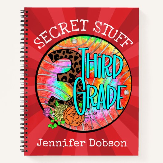 新学期に最適な3年生のノート ノートブック (正面)