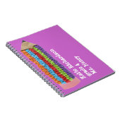 新学期のギフト-名前入りな螺線形ノート ノートブック (右側)