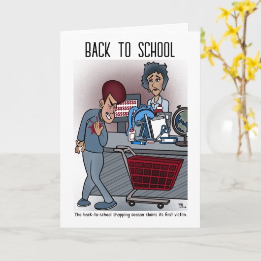 新学期のグリーティングカード カード (黄色い花)