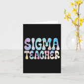 新学期のシグマ教師ミーム愛好家ユーモア女子 カード (黄色い花)